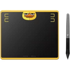 Графічний планшет Huion HS64 Special Edition + рукавичка, Black/Yellow