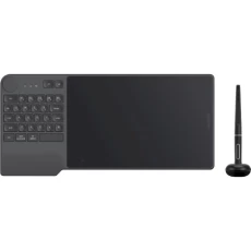Графічний планшет Huion Inspiroy Keydial KD200 + рукавичка, Dark Grey