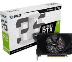 Видеокарта GeForce RTX 3050, Palit, StormX, 6Gb GDDR6 (NE63050018JE-1072F)