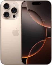 Смартфон Apple iPhone 16 Pro (A3293), Desert Titanium, 128Gb (MYNF3SX/A)