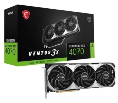 Відеокарта GeForce RTX 4070, MSI, VENTUS 3X E1 OC, 12Gb GDDR6 (RTX 4070 VENTUS 3X E1 12G OC)