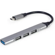 Хаб USB Gembird UHB-CM-U3P1U2P3-03, Grey