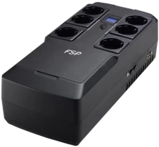 ДБЖ FSP NanoFit 800, 800ВА/480Вт, SCHUKO, USB/2хUSB зар 5V/1A(Max.), AVR, RG11 (PPF4801704)