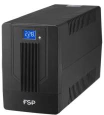 ДБЖ FSP iFP-1000, 1000ВА/600Вт, LCD, Schuko*4. 230V/50Hz ,w/o RJ45,w/ USB, Black, 12V/7Ah*2,CIS (PPF