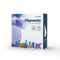 Пластик для 3D друку Gembird, PLA, Silver, 1.75 мм, 1 кг (3DP-PLA1.75-01-S)
