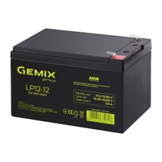 Аккумуляторная батарея Gemix, 12V, 12 Ач, AGM, T2 (LP12-12)