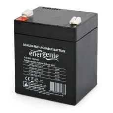Акумуляторна батарея EnerGenie, 12V, 5 Агод, AGM, T2 (BAT-12V5AH)