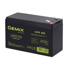 Аккумуляторная батарея Gemix, 12V, 7 Ач, AGM, T2 (LP12-7.0)