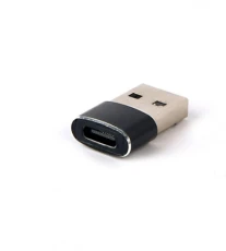 Переходник Type-C (F) - USB 2.0 (M), Black, Cablexpert (A-USB2-AMCF-02)