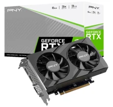Відеокарта GeForce RTX 3050, PNY, VERTO, 6Gb GDDR6 (VCG30506DFXPB1)