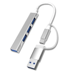 Хаб USB Dynamode DM-UH-311AC, Silver
