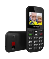Мобильный телефон (бабушкофон) Sigma mobile Comfort 50 Easy Type-C, Black, Dual Sim