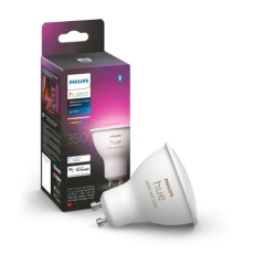 Лампа розумна Philips Hue GU10, 5.7Вт (50Вт), 2000K-6500K, RGB (929001953111)