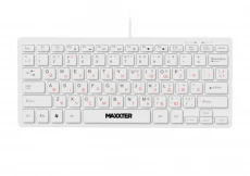 Клавиатура Maxxter KBM-C01W-UA, White