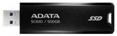 Внешний накопитель SSD, 500Gb, ADATA SC610, Black (SC610-500G-CBK/RD)