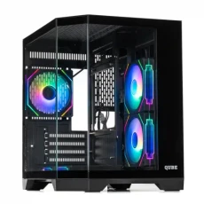 Корпус Qube Crystal ARGB, Black (CRYSTAL_GBNU3)