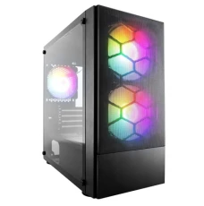 Корпус 1stPlayer X4-M-BK-2F1P-1F1, Black