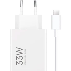 Сетевое зарядное устройство Xiaomi, White, 33 Вт, USB + Type-C, PD (BHR9956EU)