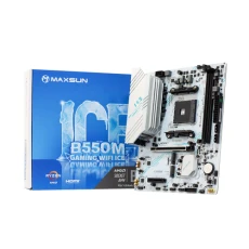 Мат.плата AM4 (B550) Maxsun B550M GAMING WIFI ICE