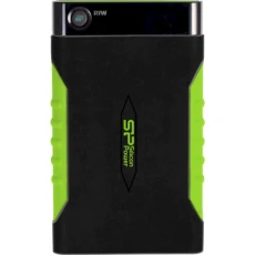 Внешний жесткий диск 1Tb Silicon Power Armor A15, Black/Green (SP010TBPHDA15S3K)