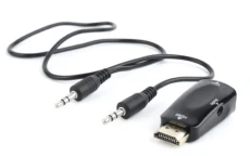 Перехідник HDMI (M) - VGA (F), Cablexpert, Black (A-HDMI-VGA-02)