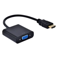 Переходник HDMI (M) - VGA (F), STLab U-990, Black, 15 см
