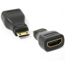 Перехідник miniHDMI (M) - HDMI (F), Atcom, Black (5285)