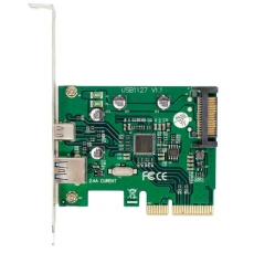 Плата розширення Frime PCI-E x1, 1xUSB 3.1 Gen2 / 1xType-C (ECF-PCIEtoUSB009.LP)