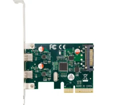 Плата розширення Frime PCI-E x4, 2xType-C 3.1 Gen2 (ECF-PCIEtoUSB010.LP)