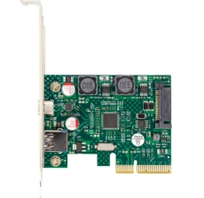 Плата розширення Frime PCI-E x4, 1xUSB 3.2 / 1xType-C (ECF-PCIEtoUSB011.LP)