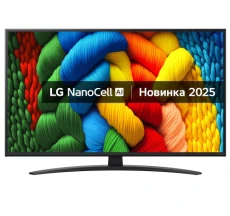 Телевизор 43" LG 43NANO81A6A, Black