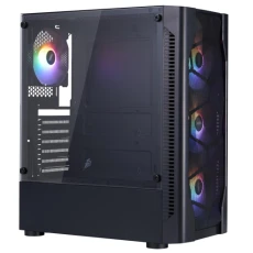 Корпус 1stPlayer D4-BK-4F1, Black