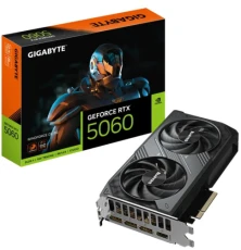 Видеокарта GeForce RTX 5060, Gigabyte, WINDFORCE OC, 8Gb GDDR7 (GV-N5060WF2OC-8GD)