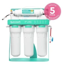 Фільтр зворотного осмосу Ecosoft P’URE AquaCalcium Mint, з помпою на станині (MO675PSMACECO)