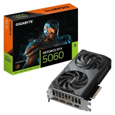 Відеокарта GeForce RTX 5060, Gigabyte, WINDFORCE, 8Gb GDDR7 (GV-N5060WF2-8GD)