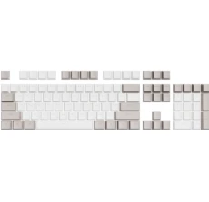 Комплект PBT-кейкапов, Dark Project White/Beige, 104 шт (DP-KS-0048)