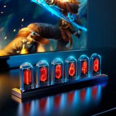 Годинник IPStube Nixie RGB Tube, Black (H401)