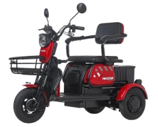 Электроскутер трехколесный Maxxter ANT, Black/Red