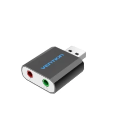 Звуковая карта USB 2.0, 2.1, Vention, Black (VAB-S17-B)
