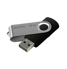 Флеш накопитель USB 32Gb Goodram UTS2, Black/Silver, USB 2.0 (UTS2-0320K0R11)