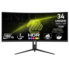 Монитор изогнутый 34" MSI MAG 342CQR E2, Black