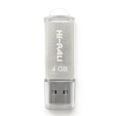 Флеш накопитель USB 4Gb Hi-Rali Rocket, Silver, USB 2.0 (HI-4GBVCSL)
