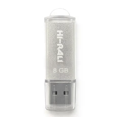 Флеш накопитель USB 8Gb Hi-Rali Rocket, Silver, USB 2.0 (HI-8GBVCSL)
