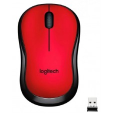Миша Logitech M220 Silent, Red/Black, USB, бездротова, оптична, 1000 dpi (910-004880)