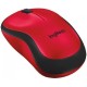 Мышь Logitech M220 Silent, Red/Black, USB, беспроводная, оптическая, 1000 dpi (910-004880)