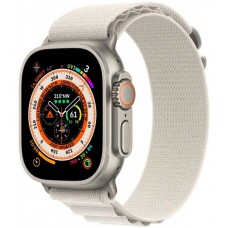 Смарт-часы Apple Watch Ultra GPS + Cellular (A2684), 49 мм, Starlight Alpine Loop (S) (MQFQ3UL/A)