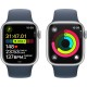 Смарт-годинник Apple Watch Series 9 GPS (A2978), 41 мм, Silver, Storm Blue Sport Band (S/M) (MR903QP/A)