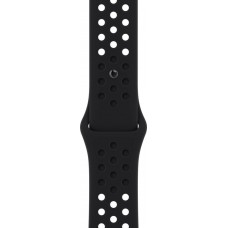 Ремінець для Apple Watch 45 мм, Nike Sport Band, Black (MPH43ZM/A)