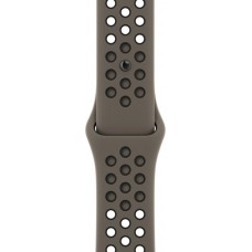 Ремешок для Apple Watch 45 мм, Nike Sport Band, Olive Grey/Black (MPH73ZM/A)