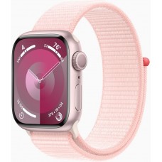 Смарт-годинник Apple Watch Series 9 GPS (A2978), 41 мм, Pink, Light Pink Sport Loop (MR953QP/A)